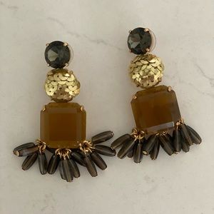 J. Crew Brown earrings
